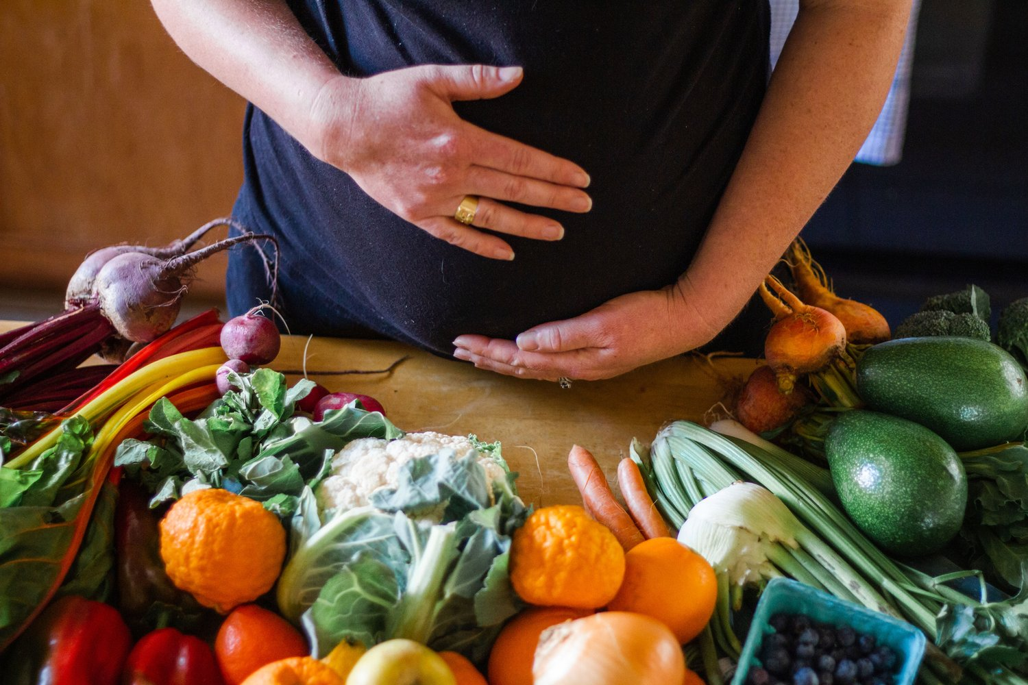 Fruits and a belly