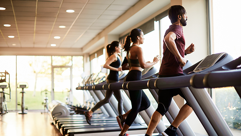 people at the gym